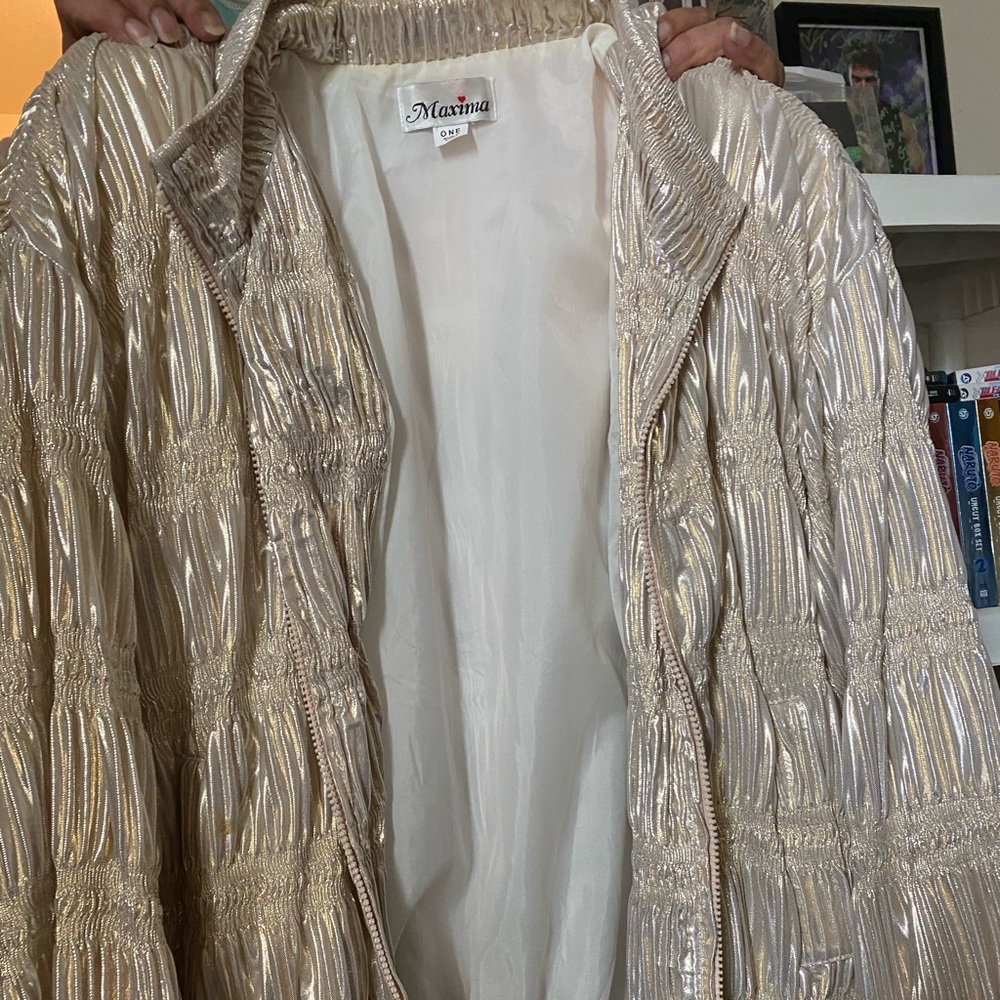Maxima Gold Metallic Jacket